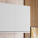 Ver imagem 4 de Armário Cozinha Aéreo 120cm 3 Portas Leticia Amêndoa/branco A01 - D’Rossi
