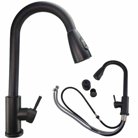 Torneira Gourmet Pull Down Flexivel Cozinha Monocomando Agua Quente Fria Bancada Mesa Cuba Lava Lou