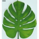 Ver imagem 4 de Jogo 3 Folhas Costela de Adão Verde Artificial Látex 19cm