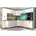 Ver imagem 3 de Cozinha Modulada de Canto Athena - 8 Peças Completa 16 PT 2 GV Branca - Megasul