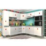 Cozinha Modulada de Canto Athena - 8 Peças Completa 16 PT 2 GV Branca - Megasul - 3