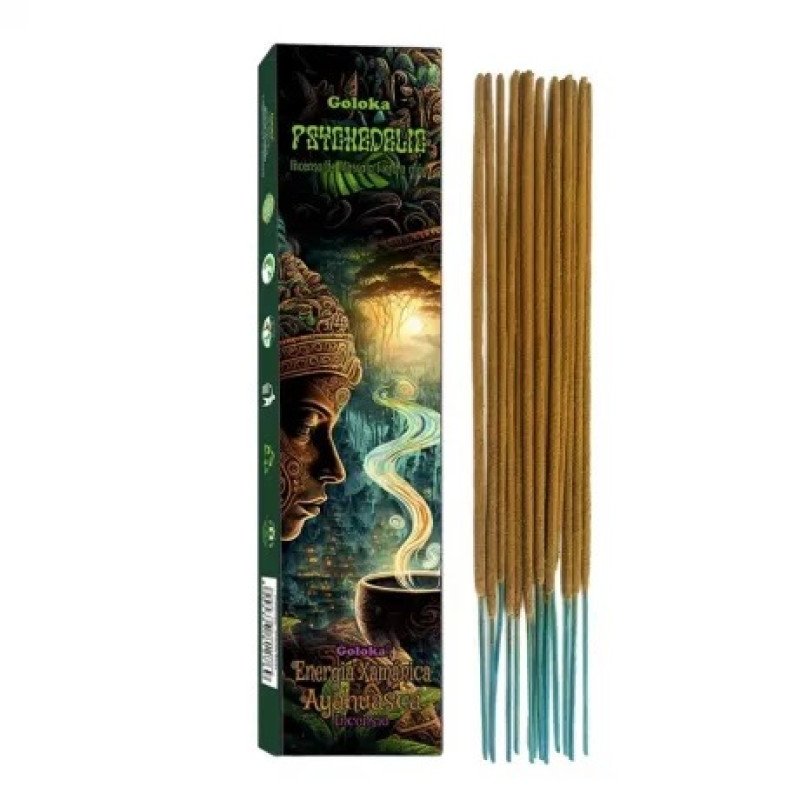 Incenso Massala Ayahuasca Psicodeli Goloka Cxs 15g