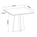 Ver imagem 6 de Canto Alemão Gourmet com 2 Cadeiras e Vidro Mel/off White/linho Bronze - Viero Móveis