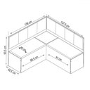 Ver imagem 4 de Canto Alemão Gourmet com 2 Cadeiras e Vidro Mel/off White/linho Bronze - Viero Móveis