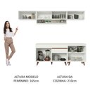 Ver imagem 6 de Armário de Cozinha Completa 260cm Branco Reims Madesa 11