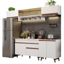 Ver imagem 3 de Armário de Cozinha Completa 260cm Branco Reims Madesa 11