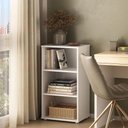 Ver imagem 6 de Estante para Livros Baixa com 3 Nichos Clean Branco Artany