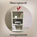 Ver imagem 2 de Estante para Livros Baixa com 3 Nichos Clean Branco Artany