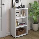 Ver imagem 1 de Estante para Livros Baixa com 3 Nichos Clean Branco Artany