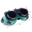 Ver imagem 2 de Oculos de Solda Kit 2 Uni Epi Mascara de Protecao Articulavel Equipamento Profissional Dupla Lente S