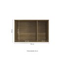 Ver imagem 2 de Aéreo Maleiro Baixo de 3 Portas 105cm Linha Modulado Adapt N541 Kappesberg - Nogueira