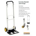 Ver imagem 3 de Carrinho De Mão Carga Armazém Dobrável Retrátil 90Kg Starfer