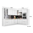 Ver imagem 3 de Cozinha Modulada Henn Americana 10 Peças (3aéreos+3balcões+2paneleiros+2complementos) C5p36 Cinza