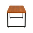 Ver imagem 5 de Mesa de Jantar Area Gourmet Madeira Maciça Rústica Moderna Bernardo Funcional 1,2m Base Ferro Preto