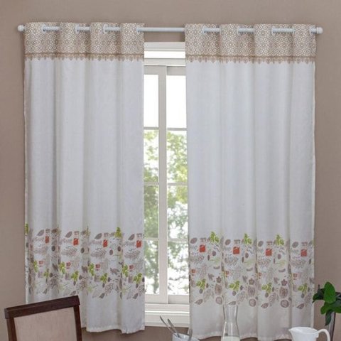 Cortina de Cozinha Martina Casa D'oro de 2,00m X 1,40m.