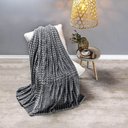 Ver imagem 5 de Cobertor Casa Scarpa Comfy Queen Manta Ultrasoft Alto Relevo Super Macia - Gris - Cinza