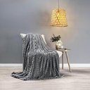 Ver imagem 3 de Cobertor Casa Scarpa Comfy Queen Manta Ultrasoft Alto Relevo Super Macia - Gris - Cinza