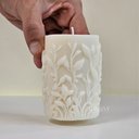 Ver imagem 3 de Vela Decorativa Cilíndrica Folhagem 215g