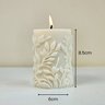 Vela Decorativa Cilíndrica Folhagem 215g - 2