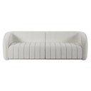 Ver imagem 3 de Sofá 04 Lugares para Sala de Estar 292 Cm Lazio M03 Bouclê Branco - Lyam Decor