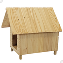 Ver mais imagens de Casinha de Cachorro De Madeira Sem Pintura Simples Grande n4