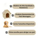 Ver imagem 5 de Casinha de Cachorro De Madeira Sem Pintura Simples Grande n4