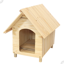 Ver imagem 1 de Casinha de Cachorro De Madeira Sem Pintura Simples Grande n4