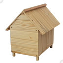 Ver imagem 6 de Casinha de Cachorro De Madeira Sem Pintura Simples Grande n4