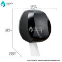 Ver imagem 3 de Porta Papel Higienico Rolão Dispenser Preta Premisse Multi