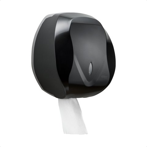 Porta Papel Higienico Rolão Dispenser Preta Premisse Multi