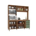 Ver imagem 4 de Cozinha Compacta Luna Kappesberg 3 Peças Canela/verde Oliva 192,5cm