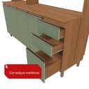 Ver imagem 5 de Cozinha Compacta Luna Kappesberg 3 Peças Canela/verde Oliva 192,5cm