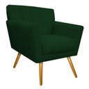 Ver imagem 4 de Kit Diva Recamier Vanessa 140cm Lado Direito e 02 Poltronas Laura Suede Verde - Amarena Móveis
