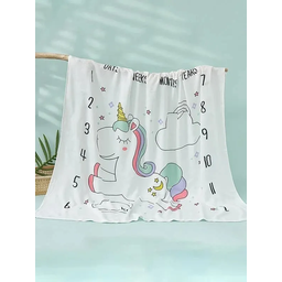 Manta Cobertor Fofinha Infantil Fibra De Bambu Color Baby Unicórnio - 2