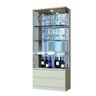 Cristaleira Diamante 2 Portas 2 Gavetas Mavaular Off White - 7