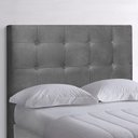 Ver imagem 2 de Cabeceira Cama Box Casal 140cm Suede Cinza - Pr Móveis