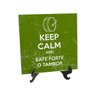 Quadro Azulejo Keep Calm Bate Forte Tambor Bateria - 1
