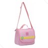 Kit Mochila Escolar de Rodinhas Infantil Lancheira + Estojo:rosa - 4
