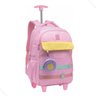 Kit Mochila Escolar de Rodinhas Infantil Lancheira + Estojo:rosa - 2