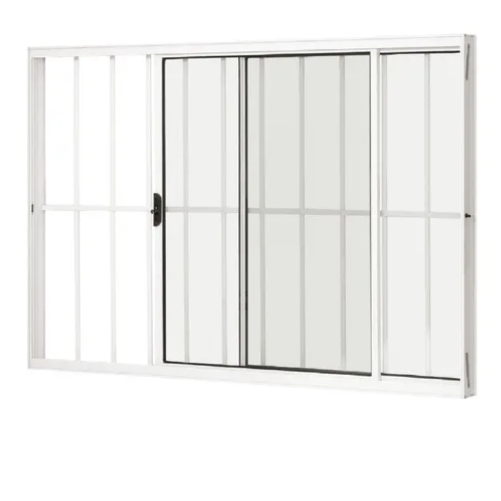 janela vitro sala alumínio branco 100x150 C/grade 2fls - 3
