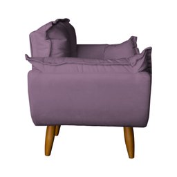 Poltrona Opala Infantil Decorativa Mini Sofá para Criança Suede Lilás - Ninho Decor - 3