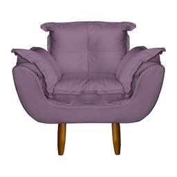 Poltrona Opala Infantil Decorativa Mini Sofá para Criança Suede Lilás - Ninho Decor - 1