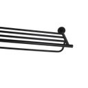 Ver imagem 3 de Porta Toalhas Rack Hotel Prateleira Black 60cm Inox 304