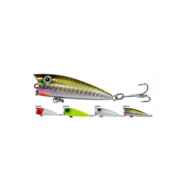Isca Artificial Traíra / Robalo 6,5cm Superfície LQ-4104 - Albatroz, Tamanho: COR C - 1