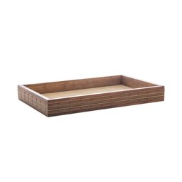 Bandeja de Madeira com Sisal e Bambu Natural 30x17x4cm - 2
