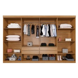Guarda Roupa New Premium 8 Portas 4 Gavetas 8 Prateleiras - Benetil - 3