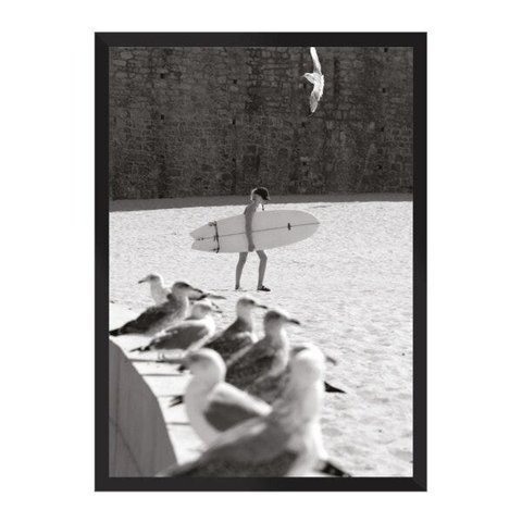 Surf Girl Ericeira Portugal:Preta/42 x 29.7 cm