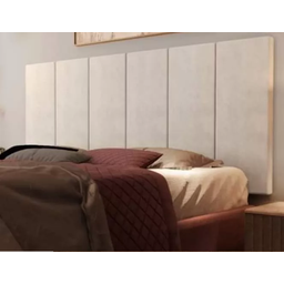 Cabeceira Cama Casal Suede 1.40- Bege - 1