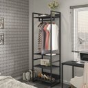 Ver imagem 2 de Closet Guarda-roupa Industrial Modulado 210x70cm Blind F01 Preto - Lyam Decor