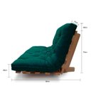 Ver imagem 3 de Sofá-cama Futon Slim L 03 Lugares Cor Verde Futon Brasil